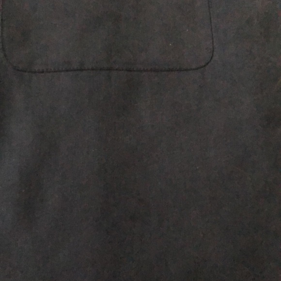 Vintage Navy 100% Silk Button Down Blouse - Picture 6 of 10